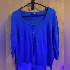 Fashion Bug 0 women's blue cardigan EUC
